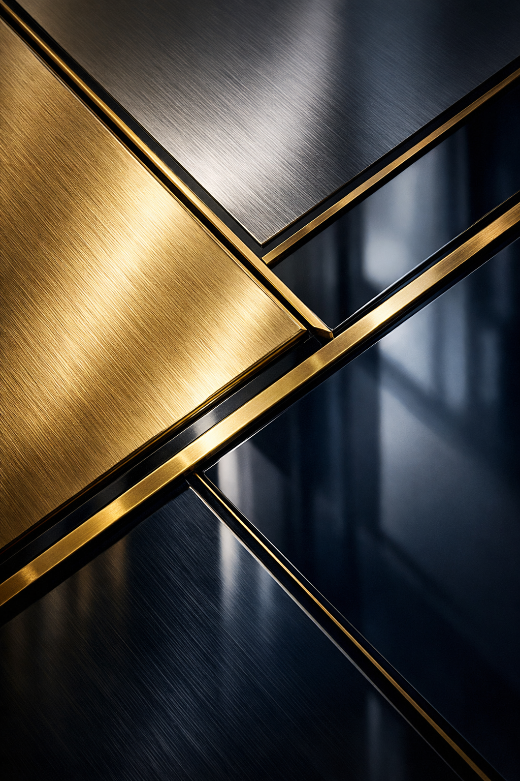 Abstrakte Textur in Gold und Navyblau